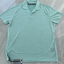 Bain de Mer Linen Polo XXL Brook Green Short Sleeve Resort Shirt NWT
