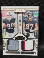 2024 Panini Contenders Rookie Ticket Dual Swatches Brock Bowers, Cade Stover /25