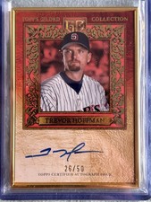 Trevor Hoffman [Rose Gold] #HAFA-TH /50 2025 Topps Gilded Gold Framed HOF Auto