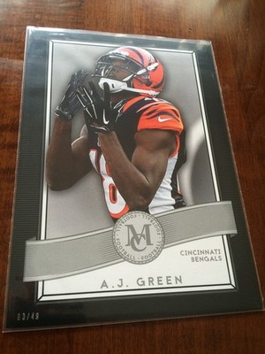 2015 Topps Museum Collection Jumbo 5x7 A.J. Green Bengals 86 # d /49