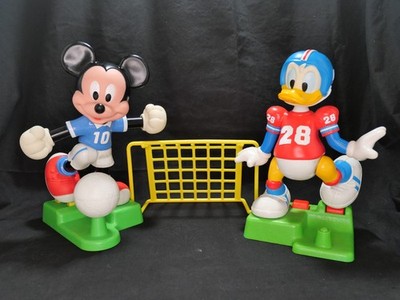 Disney Mickey Mouse Donald Duck Kicking Sports 10  Toy Arco Mattel Vintage