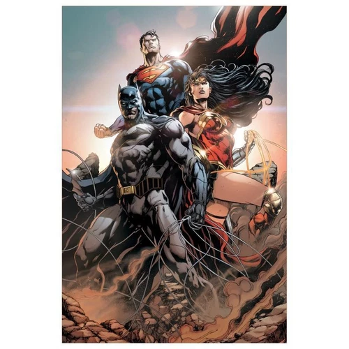 DC Comics Trinity #1 #'d Canvas Jason Fabok, COA