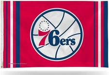 Philadelphia 76ers Flag Banner 3x5 Retro Logo Design Premium Outdoor House...