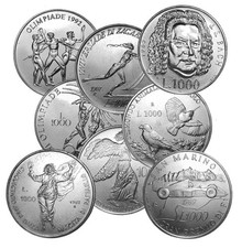 [NC] SAN MARINO - COMMEMORATIVE IN ARGENTO FDC SENZA CONFEZIONE - A SCELTA!!!