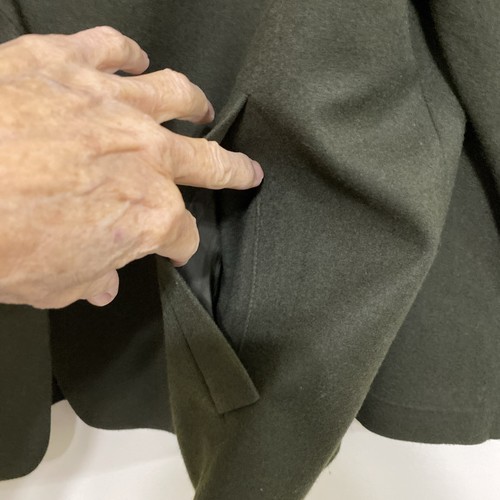 Talbots 14 Wool Flannel Jacket Altered Long Sleeve Lined - Picture 3 of 10