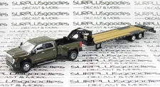 Greenlight Grn 2022 GMC SIERRA 3500 3500HD SLT Dually Pickup w/Gooseneck Trailer