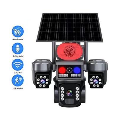Kabellose 360 Grad Solarkamera mit Dual-Erkennung für verbesserte Sicherheit