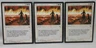 FIRE AND BRIMSTONE  X3 MAGIC THE GATHERING THE DARK 1994 VINTAGE MTG CARD #419