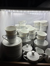 106 Piece Fine Porcelain BONE China CHRISTINE Japan DINNER SET GORGEOUS