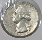1964 D Washington Quarter Uncirculated Mint State 90% Silver 25c US Coin