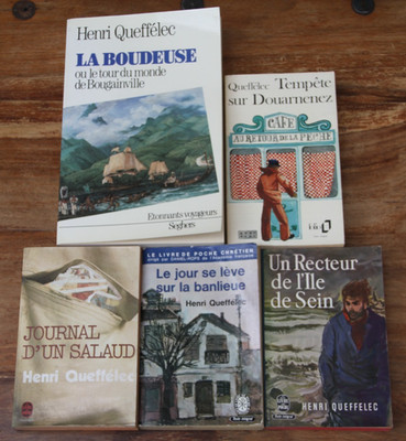 HENRI QUEFFELEC - SET MIT 5 BÜCHERN - TASCHE, SEGHERS - LA BOUDEUSE - 1962/1986 SEHR GUTER ZUSTAND