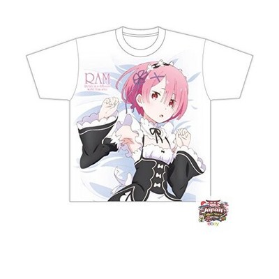 Re:Zero - Starting Life in Another World Ram Full Graphic T-Shirt XL Size