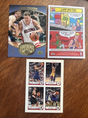 (3) Luke Walton Lot UD Conference Call Rookie Topps Bazooka Comic Strip Sticker
