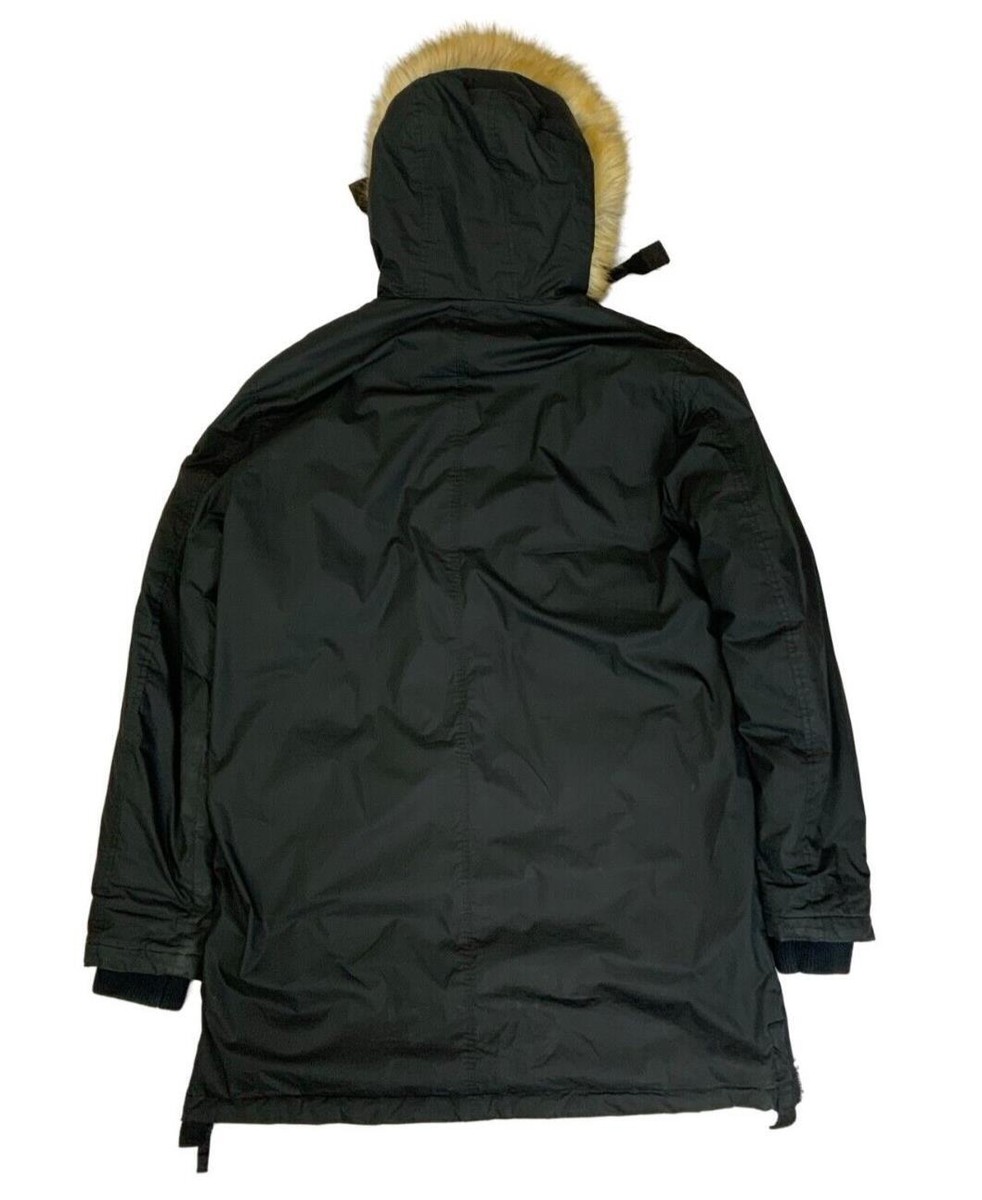 DIESEL 00s black fur hoodie jacket