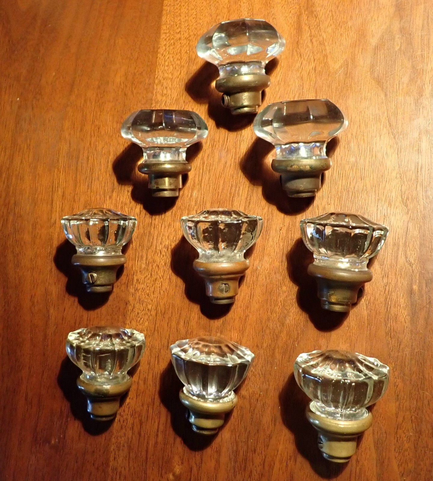 9 GLASS ANTIQUE DOOR KNOBS eBay
