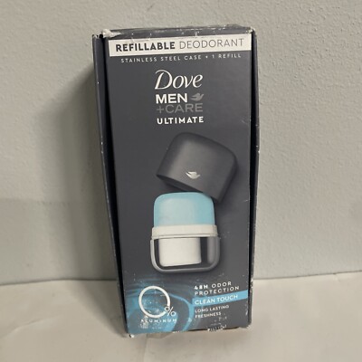 Dove Men+Care Ultimate Refillable Deodorant Kit Clean Touch  Box Damaged 