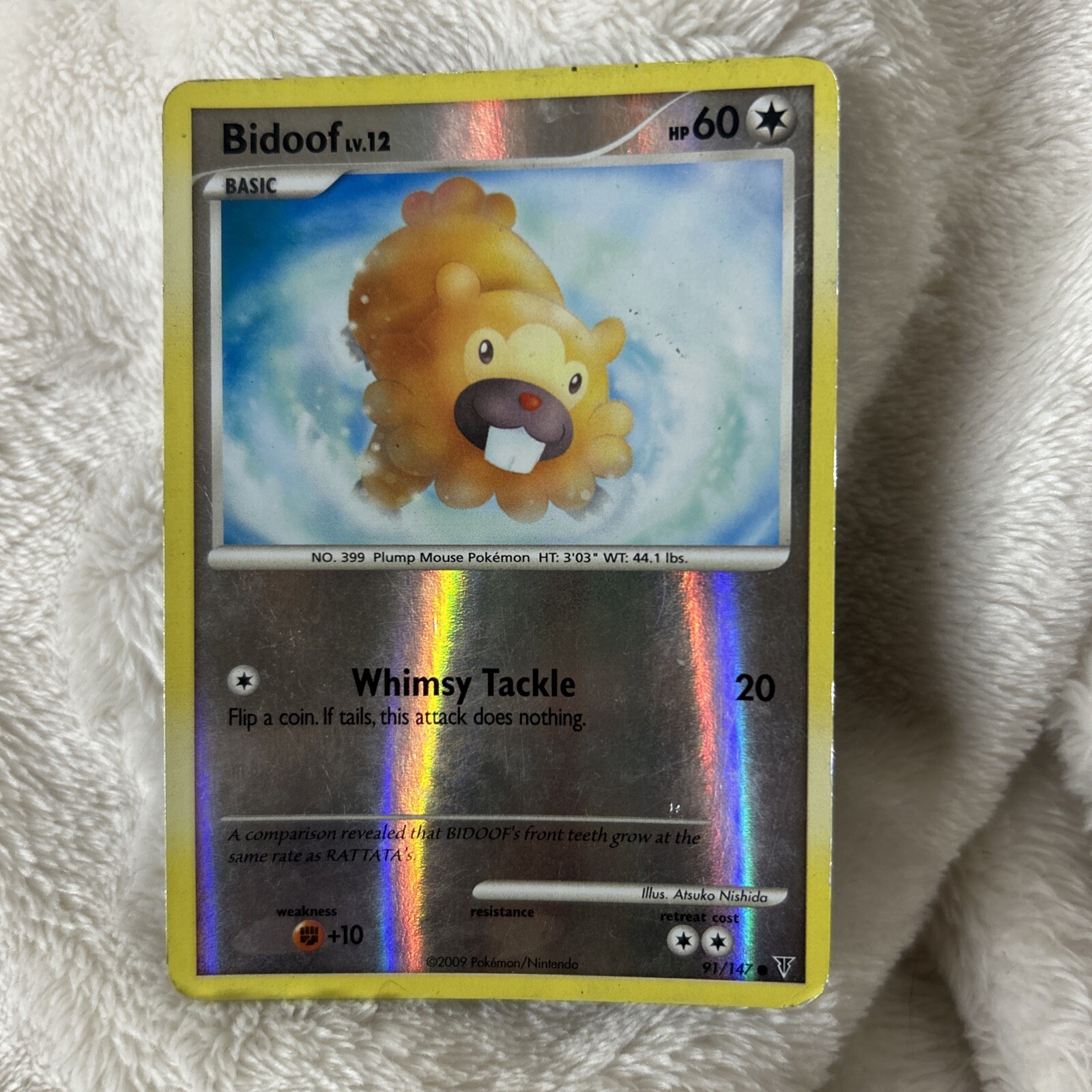 “Bidoof” Pokemon Card