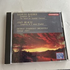 Barber : 1st Symphony/ Beach : Gaelic Symph-CD-1991