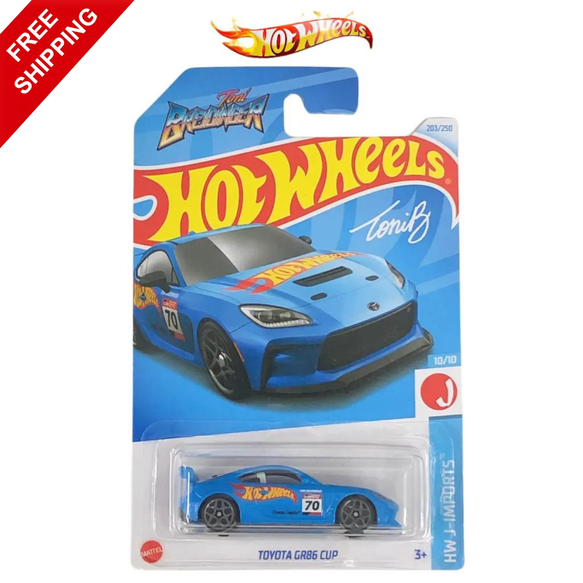 Hot Wheels Toyota GR86 Cup Blue Mainline 2024 #203 Case M (In