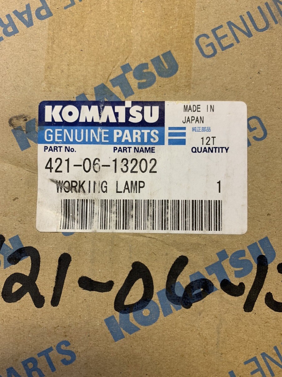 Komatsu Genuine Parts 421-06-13202 Working Lamp. Made In Japan. | eBay