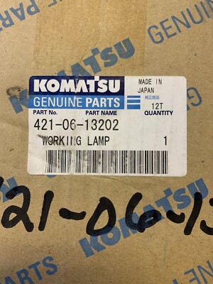 Komatsu Genuine Parts 421-06-13202 Working Lamp. Made In Japan. | eBay
