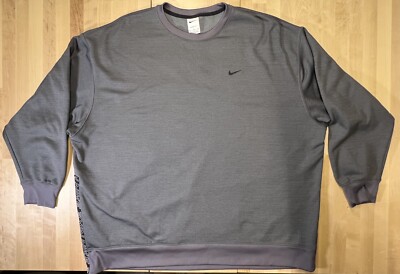 Nike Sweater Womens Extra Extra Large Gray Therma-fit Fleece Training Top Shirt