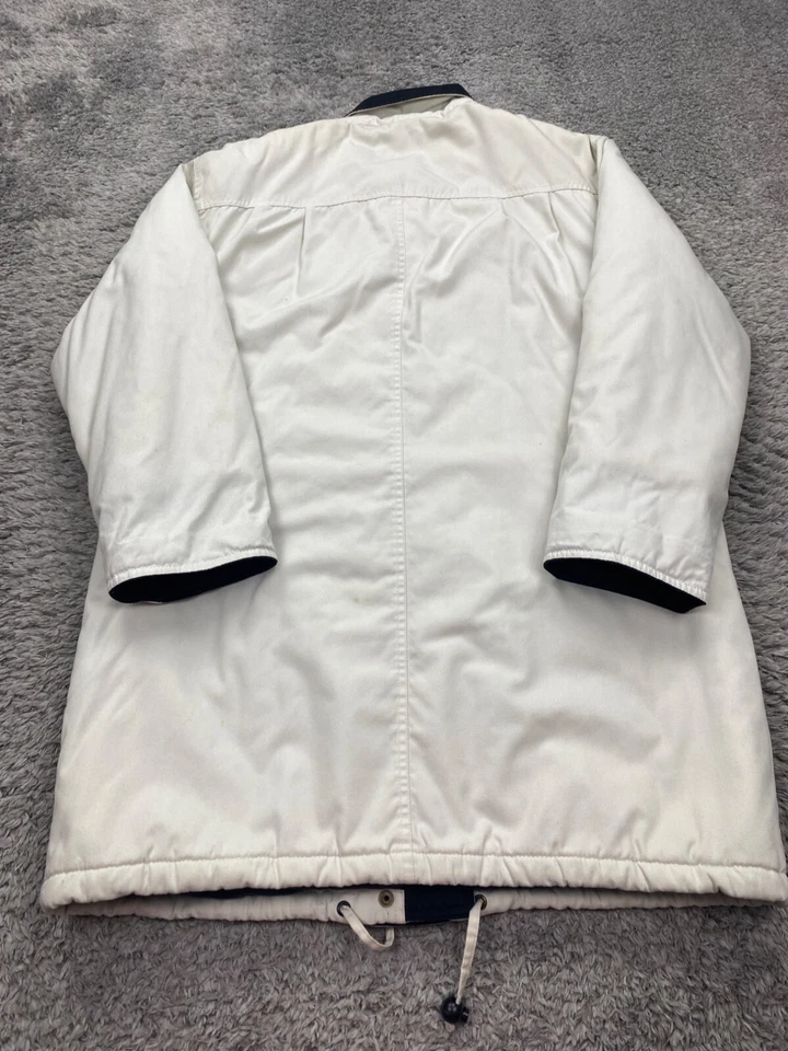 Chaqueta De Colección Pacific Trail Mujer Mediana Blanca Forrada Parka Trench Chore Abrigo Y2K Foto 2 de 4