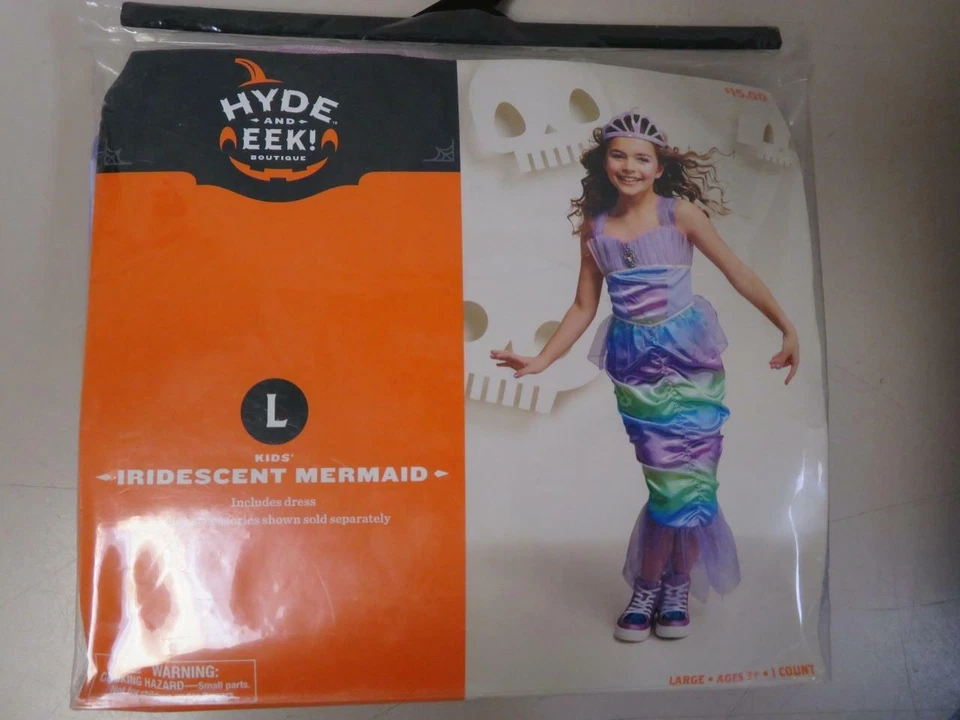 Kids' Iridescent Mermaid Dress Halloween Costume Hyde and Eek Boutique Small - Image 2 of 4