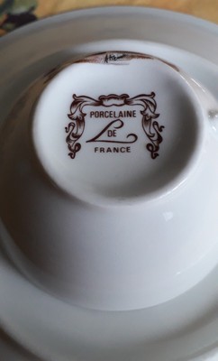 Service De Vaisselle Ancien – Porcelaine De France Signé G.S.L – Style Romantique
