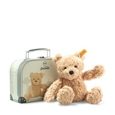Peluche ours 25 cm Jimmy brun clair, en valisette - Steiff 113918