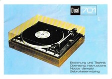 Bedienungsanleitung-Operating Instructions für Dual 701