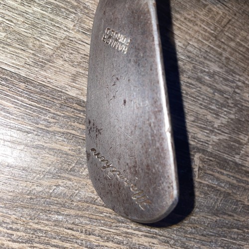 Hickory Wood Shaft marathon Aim Rite Mashie 5 Golf Club 36.5” - Picture 3 of 8