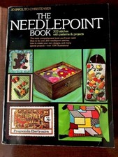 Needlepoint Book:303 Stitches W/Patterns  Projects:Jo I.Christensen 1986,Vtg PB