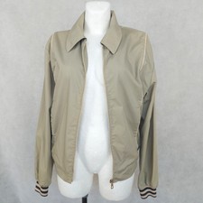 70s Khaki Jacket, Vintage Bomber Jacket, Unisex Bomber Jacket
