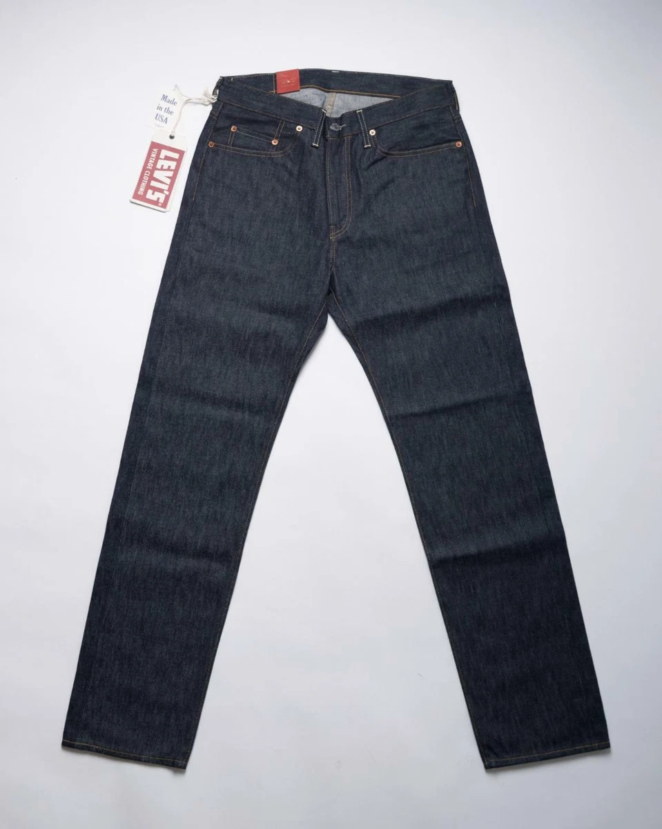 Levi's 1955 501 Original Fit Men's Jeans - Dark Indigo Organic Selvedge 30 x 34