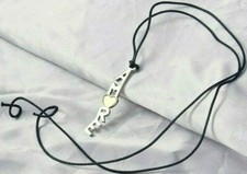 ZOPPINI Collana in Acciaio da Donna Uomo Pendente AMORE Caucciù Oro 18 kt Unisex