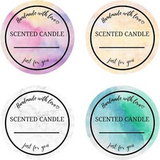 "Creation Candle Label Roll  2 Inch I 300pcs Waterproof Labels for Candle Makin