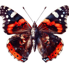 Wall decal sticker butterfly wall sticker 18 x 18 cm large