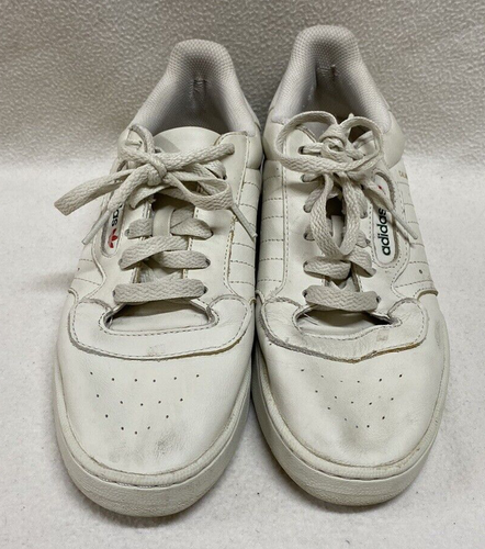 Adidas Yeezy Powerphase 2017 Calabasas Bone Low Top Leather Sneakers Size US 8 - Picture 2 of 15