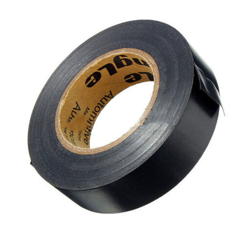17mmx25m Rolls of High Quality PVC Electricians Electrical Insulation Tape BLACK - Afbeelding 1 van 6