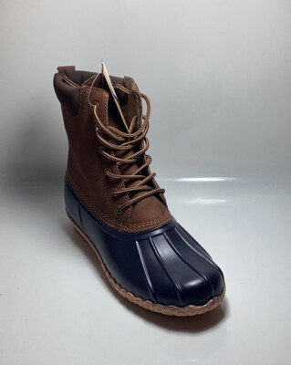 Weatherproof Vintage Men's Adam II Duck Boots, Tan/Navy Size M