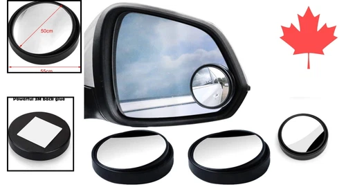 Blind Spot Mirrors - 360°Rotate HD Glass - Increase Visibility - Easy Install