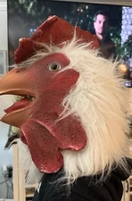 Rooster Chicken Head Mask Costume Mask Only. Rubber Realistic