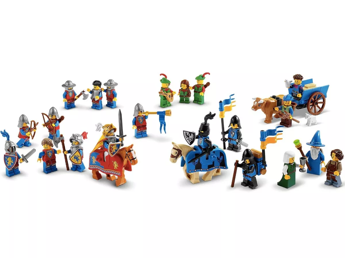 LEGO 10305 Lion's Knight Castle Minifigures, Farmers, Cows, Horses Mini  figures