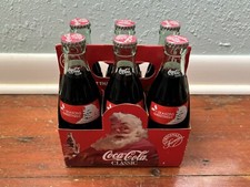 1991 Coca-Cola Christmas Santa commemorative 6 pack with full bottles