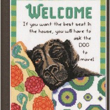 StitchMaster's Cozy Corner Cross Stitch Kit - Create Your Best Seat Welcome with