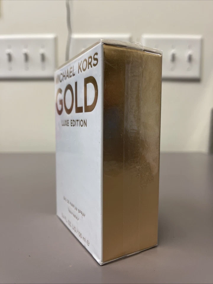 Michael Kors GOLD LUXE EDITION EDP Spray Womens 3.4 FL OZ/100 ML NIB RARE SEALED - Image 3 of 4