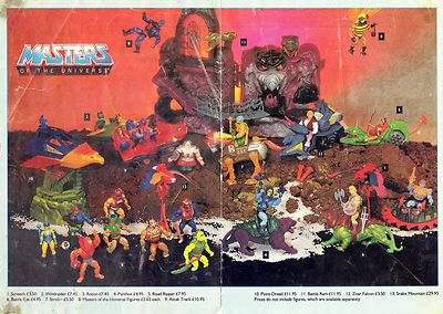 He-Man And The Masters Of The Universe Mattel Toys Display POSTER MOTU