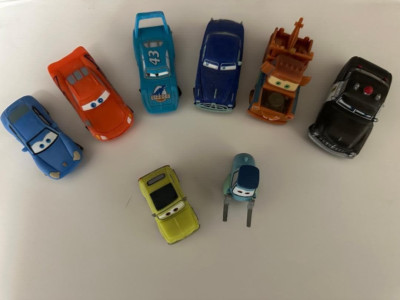 Cars Autos Figuren Bullyland Bully 8er Set Sally,Luigi,Mater,Lightning McQueen