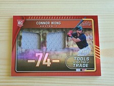2022 ABSOLUTE TOOLS OF THE TRADE 2 SWATCH CONNOR WONG #16/49 BOSTON RED SOX 